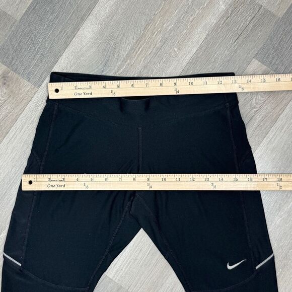 Nike Dri Fit Filament Running Capri Crop Leggings Black Small 519841-010 - Picture 8 of 11